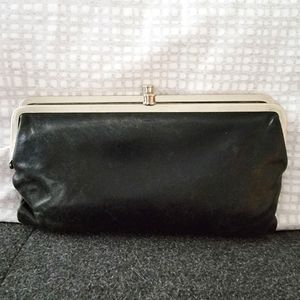 Hobo Lauren Clutch-Wallet- Black Leather